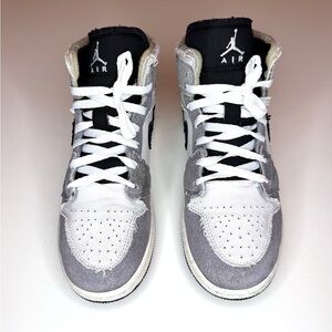 Jordan 1 Mid SE Craft PS Cement Grey Youth SZ 6Y Sneaker FD9091- 002 Shoes